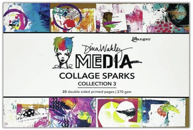 Media Collage Sparks 6"X4" 20/Pkg  Collection 3