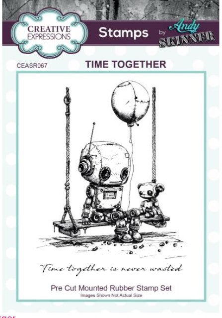 Botology Time Together Creative Expressions Pre Cut Rubber Stamp