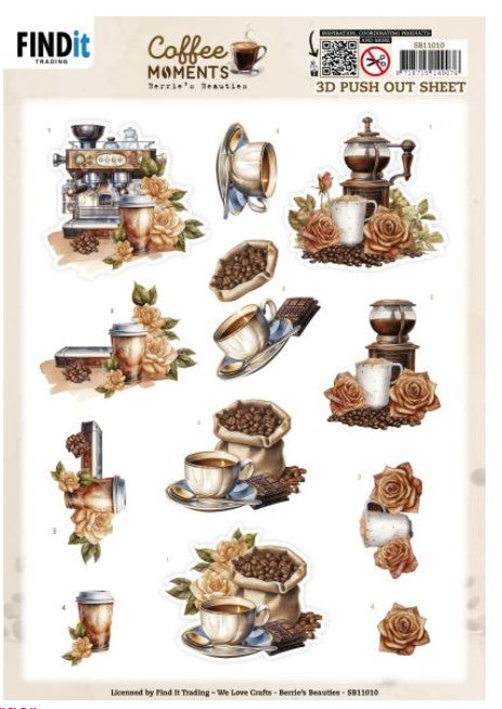 Coffee Moments 3D Embellishments