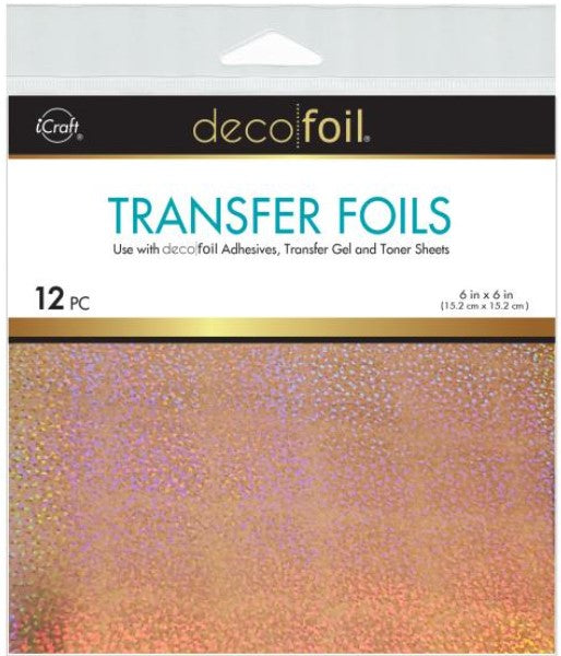 Firelight   Deco Foil Transfer Sheets 6"X6" 12/Pkg