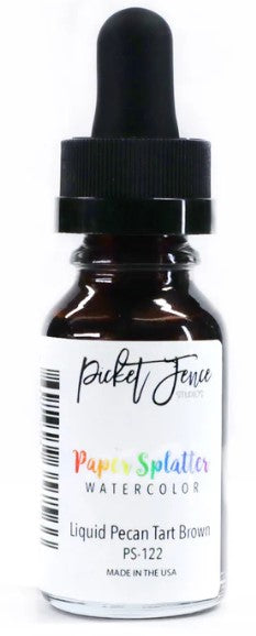 Liquid Pecan Tart Brown Paper Splatter
