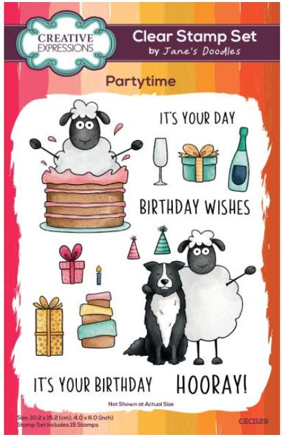 Partytime Clear Stamp Set