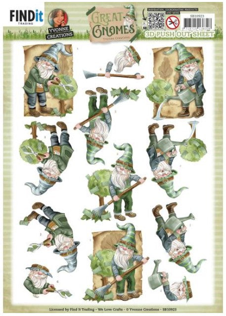 Garden Gnomes 3D Embellishments