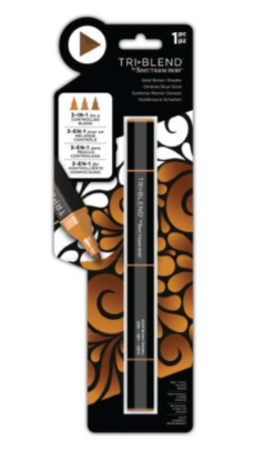 Gold Brown Blend Tri-Blend Marker