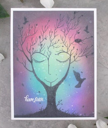 The Sleeping Tree Stamp Set